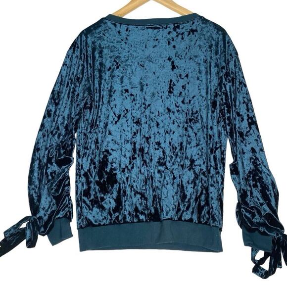 Velvet‎ Whimsigoth Top Womens M Teal Retro Glam Dark Romantic Fairygoth Witchy - Picture 3 of 7